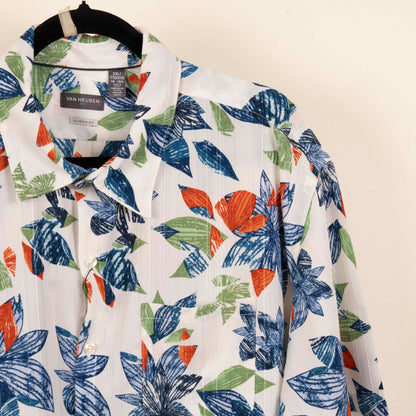 Camisa Estampada Blanco (2XL) Ven Heusen