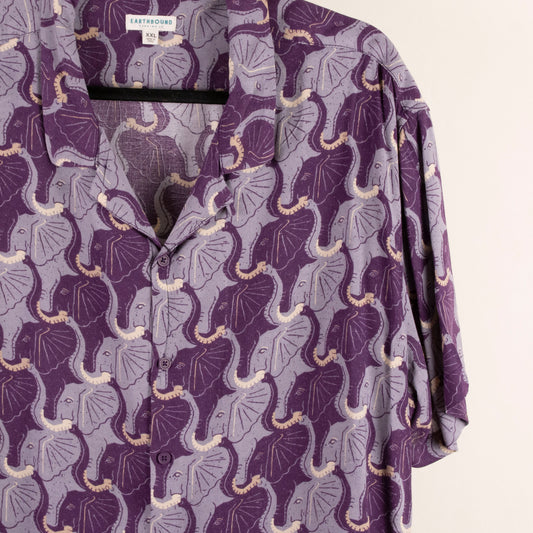Camisa estampada morado (2XL) Earthbound