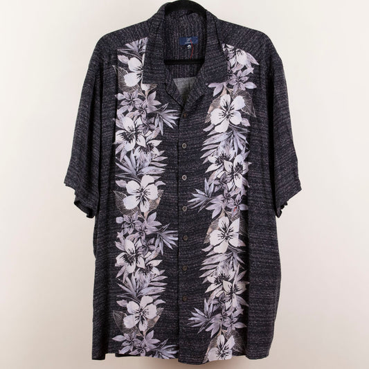 Camisa hawaiana negro (2XL) George