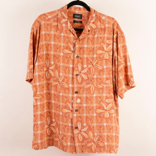 Camisa hawaiana naranja (M) Haggar