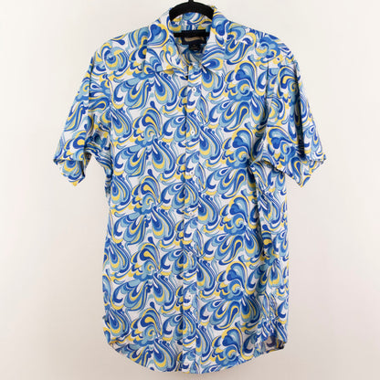 Camisa estampada azul (M) Cremieux