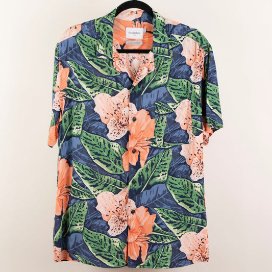Camisa hawaiana azul (L) Goodfellow