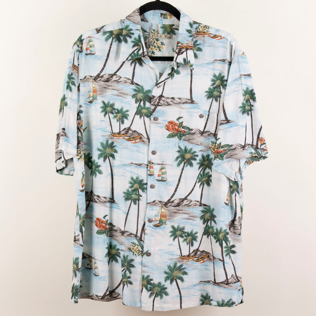 Camisa hawaina azul (L) Batik Bay
