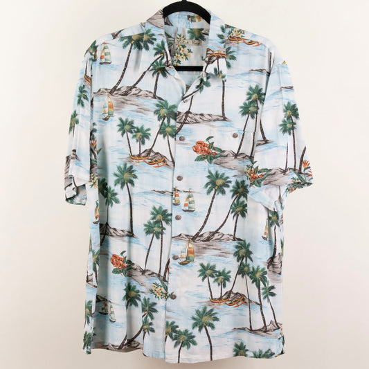 Camisa hawaina azul (L) Batik Bay