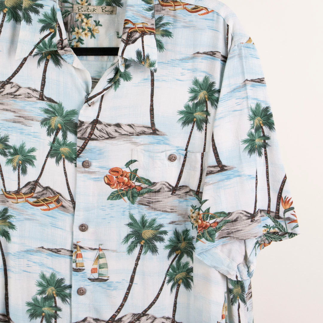 Camisa hawaina azul (L) Batik Bay
