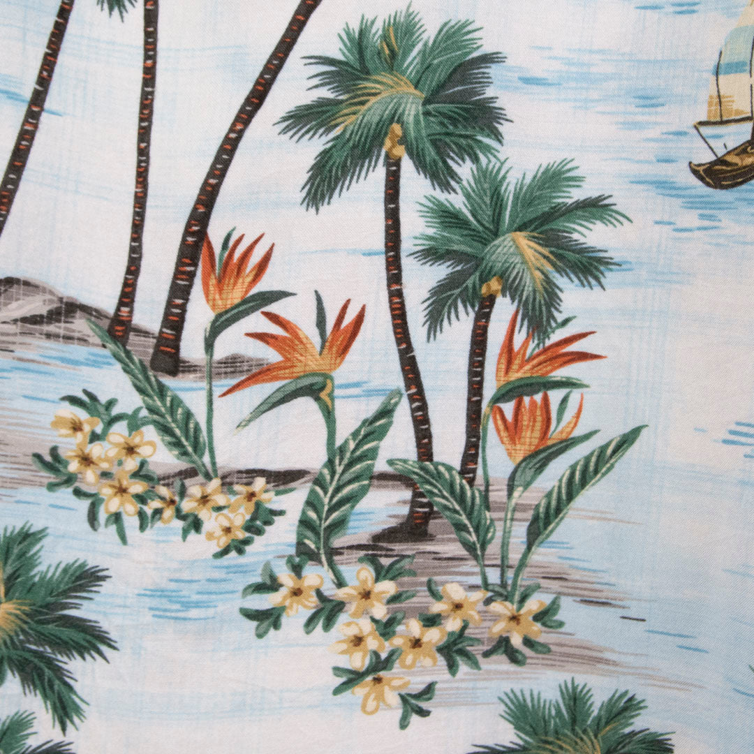 Camisa hawaina azul (L) Batik Bay