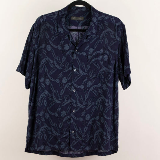Camisa hawaiana azul (L) Nano Universe
