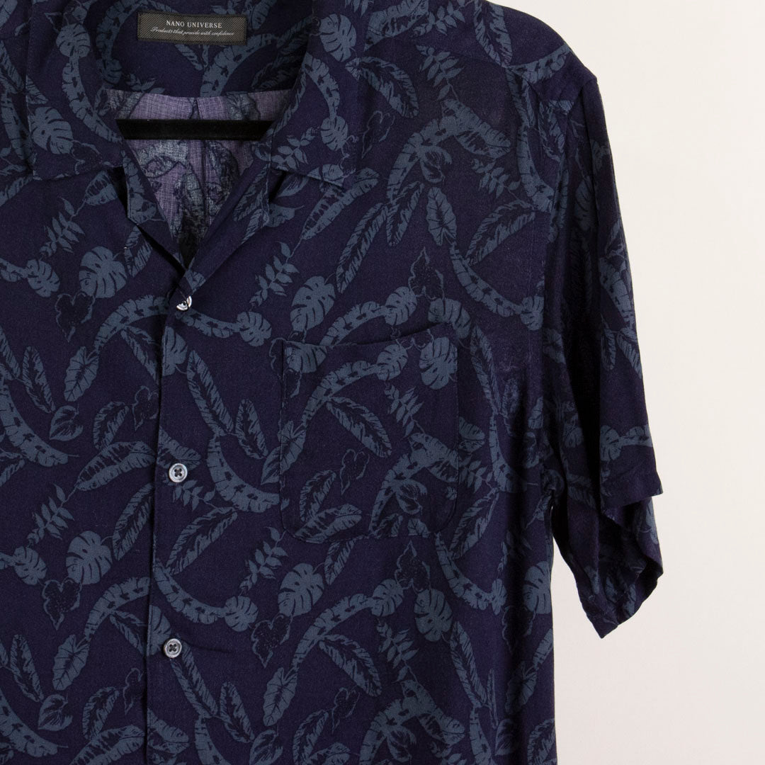 Camisa hawaiana azul (L) Nano Universe