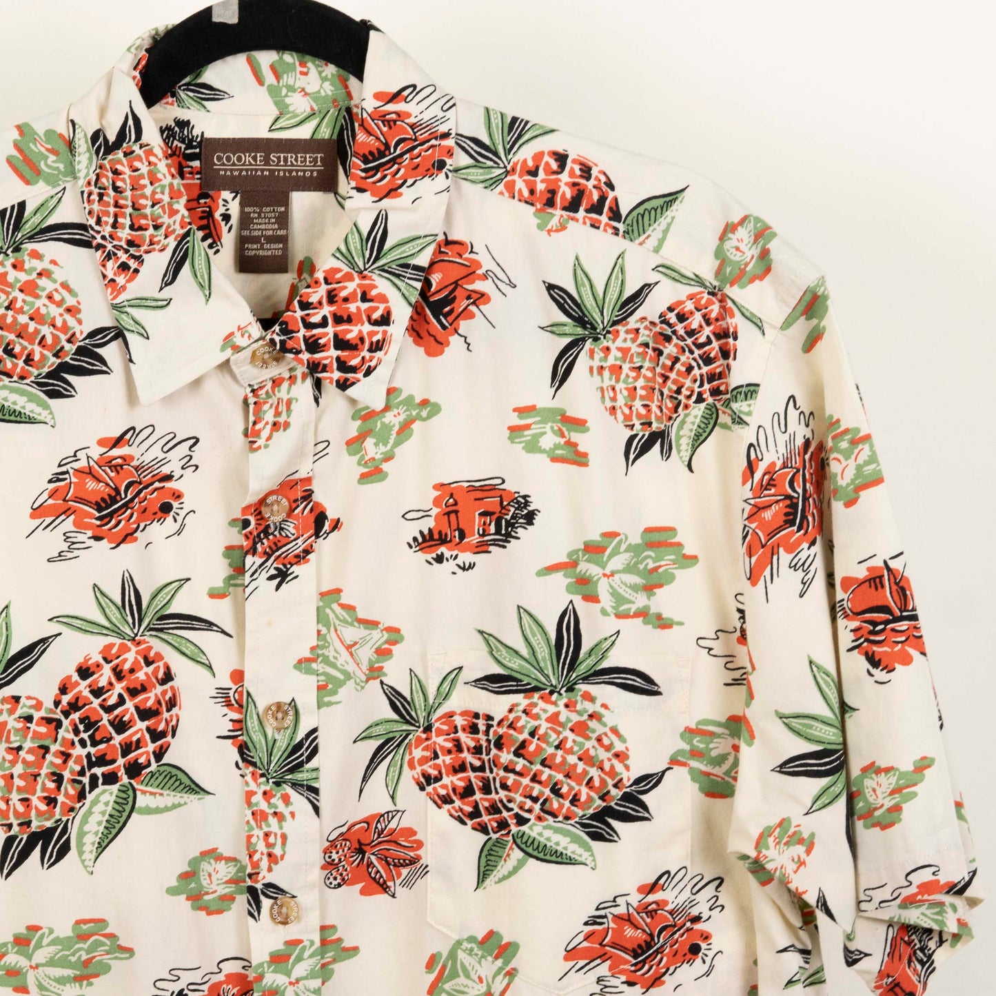 Camisa Estampada Beige (L) Cooke Street