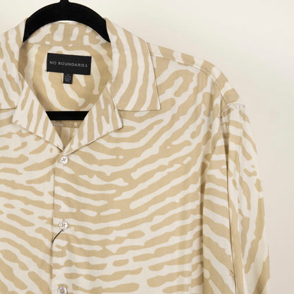 Camisa Hawaiana Beige (XS) No boundaries