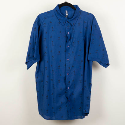 Camisa Estampada Azul (2XL) Diamond Republic