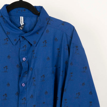 Camisa Estampada Azul (2XL) Diamond Republic