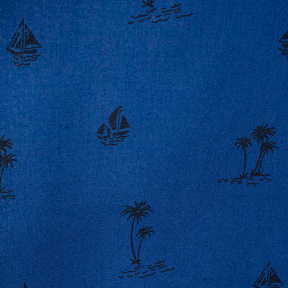 Camisa Estampada Azul (2XL) Diamond Republic