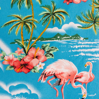 Camisa hawaiana azul (M) SSLR