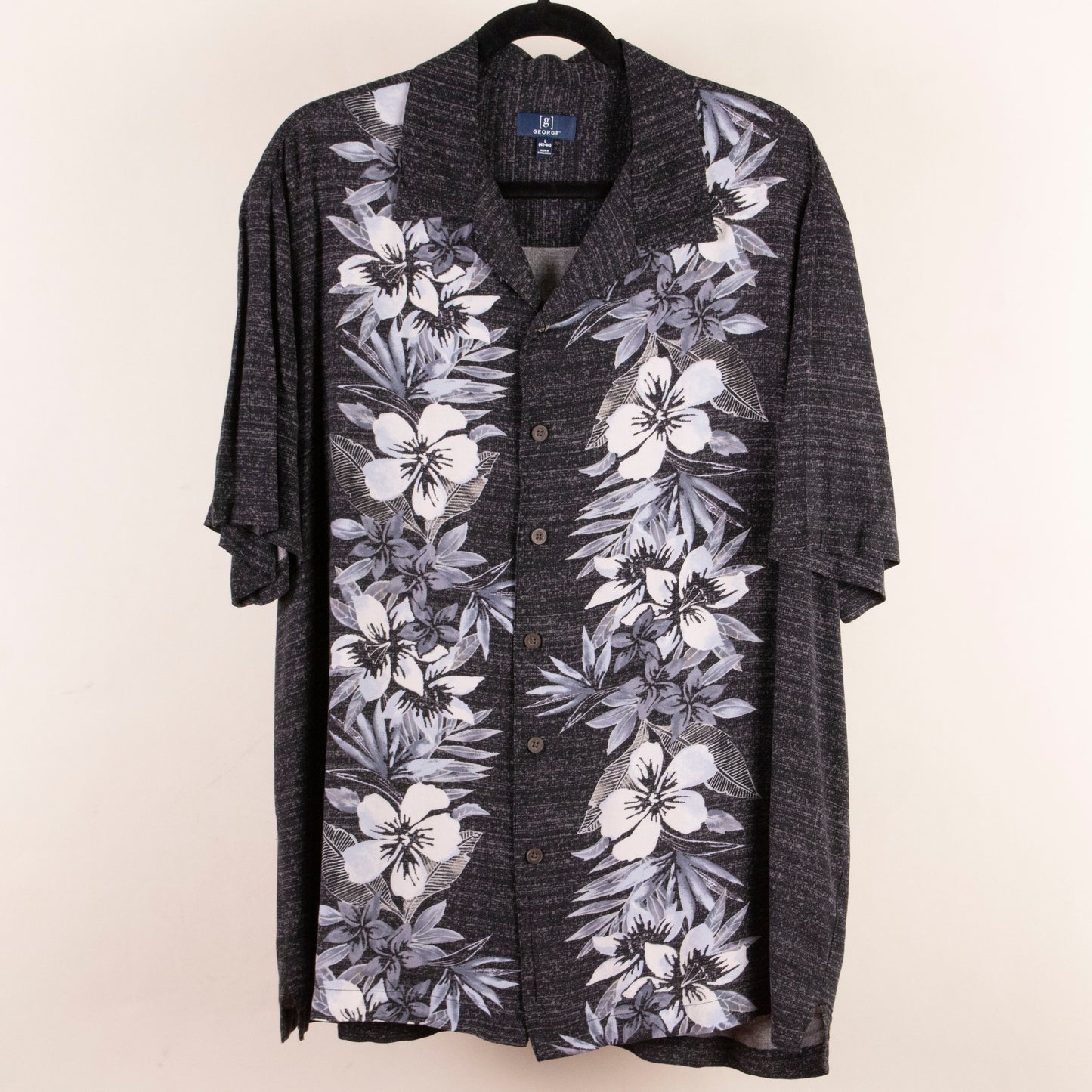 Camisa hawaiana negro (L) George