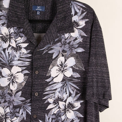 Camisa hawaiana negro (L) George