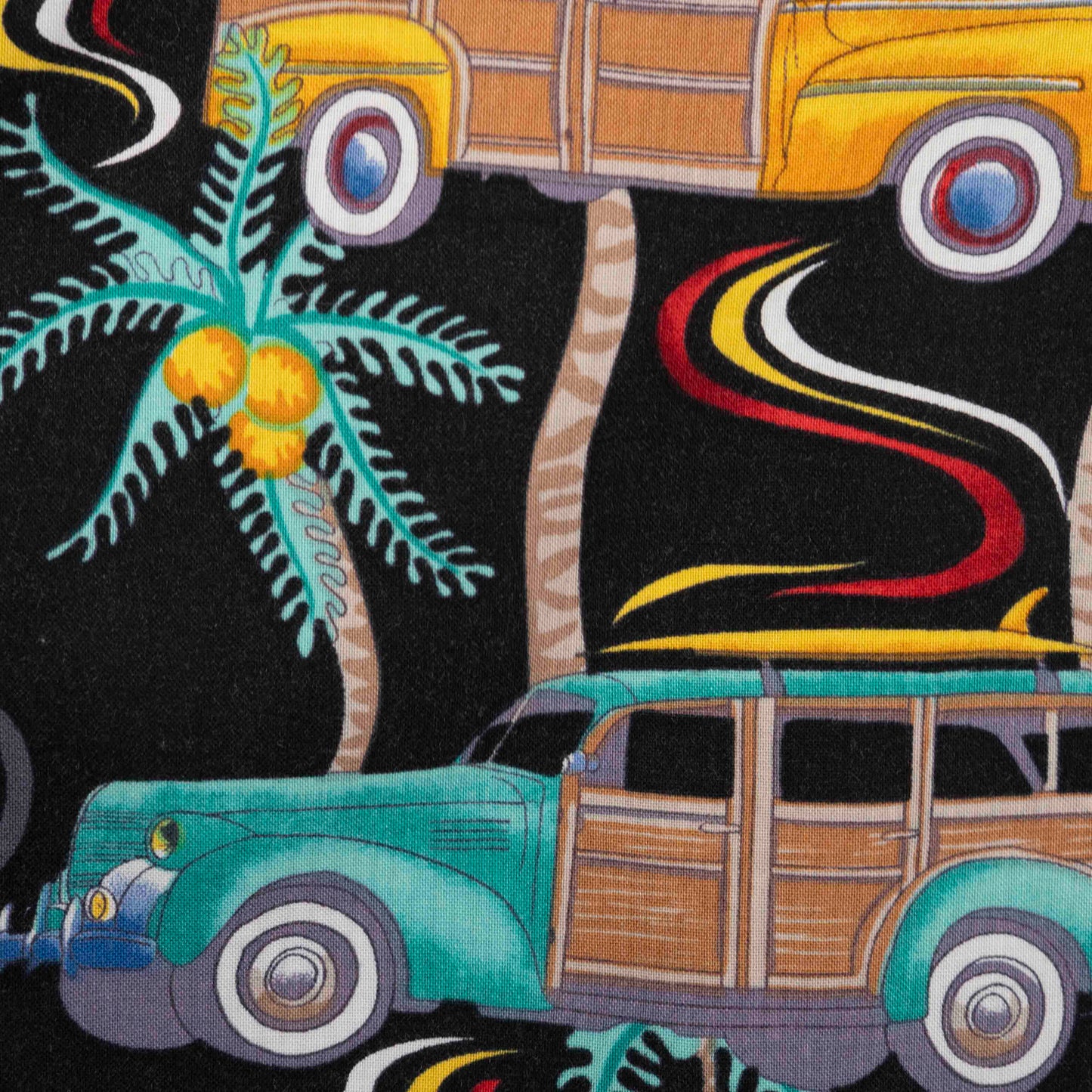 Camisa Hawaiana Negro (2XL) The Hawaian Original
