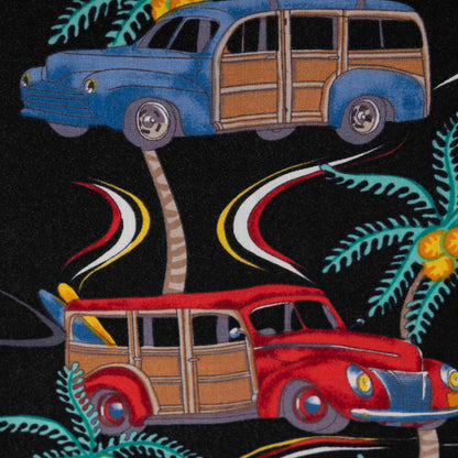 Camisa Hawaiana Negro (2XL) The Hawaian Original