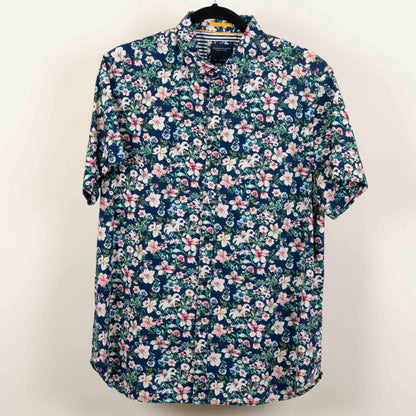 Camisa Estampada Azul (L) Denim & Flower