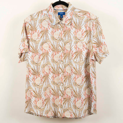 Camisa Estampada Beige (XL) APT.9