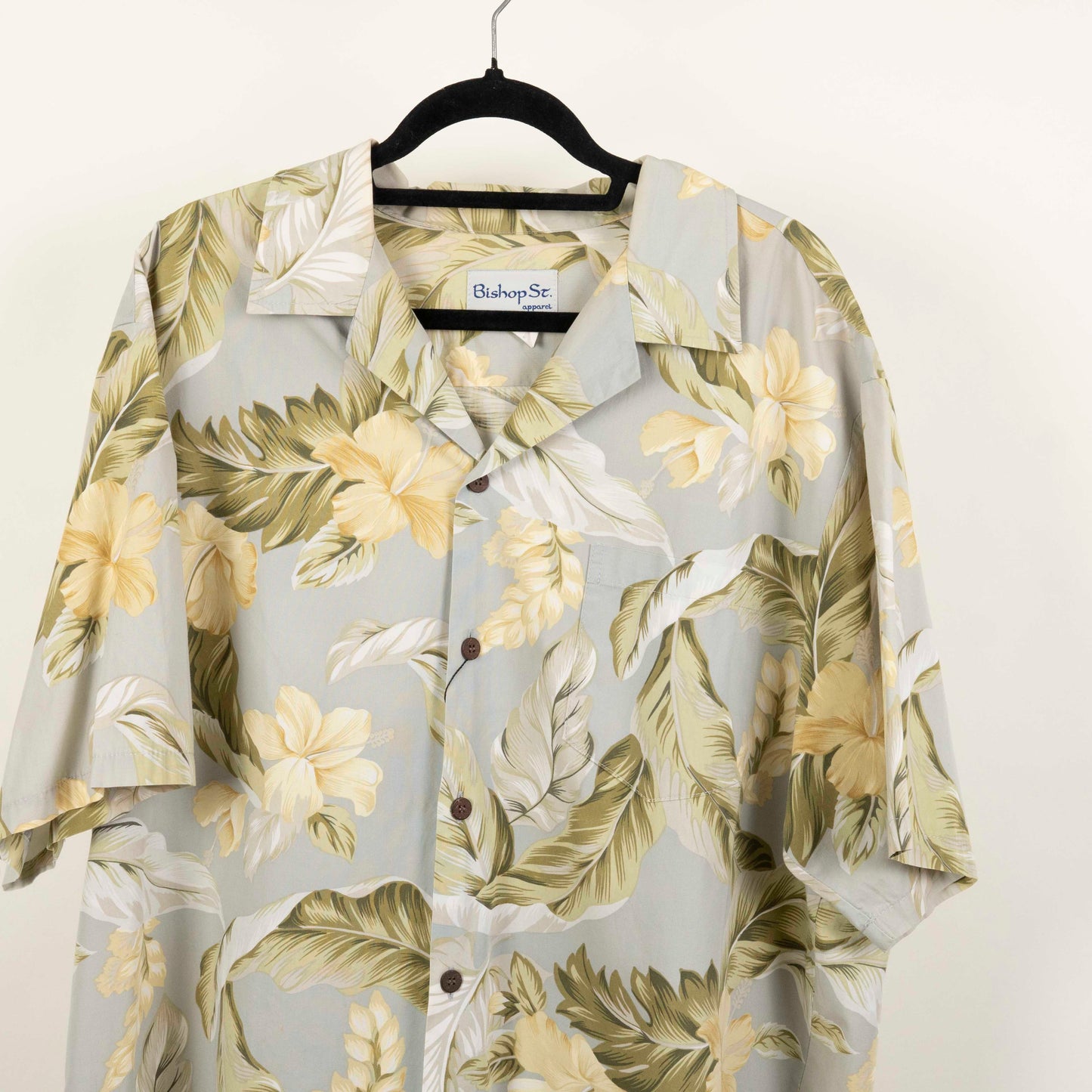 Camisa Hawaiana Verde (2XL) Bishop ST