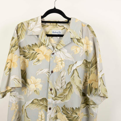 Camisa Hawaiana Verde (2XL) Bishop ST