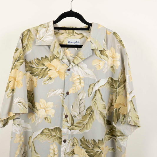 Camisa Hawaiana Verde (2XL) Bishop ST