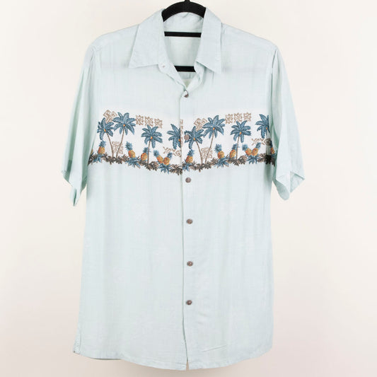 Camisa hawaiana verde (S) Batik Bay