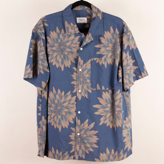 Camisa hawaiana azul (M) Amerigan Eagle
