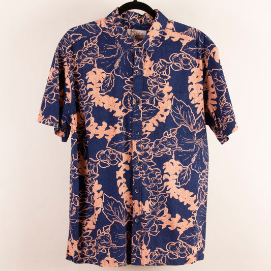 Camisa hawaiana azul (L) Kahala