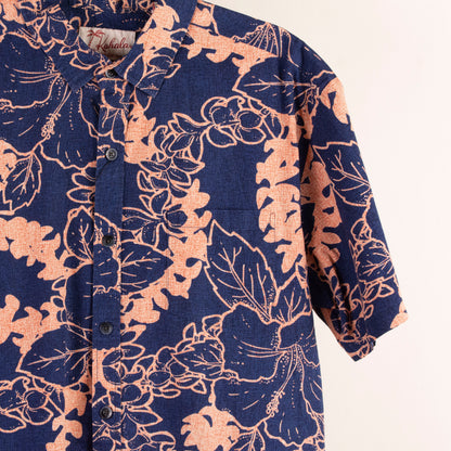 Camisa hawaiana azul (L) Kahala