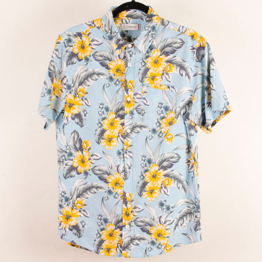 Camisa hawaiana azul (M) Departwest