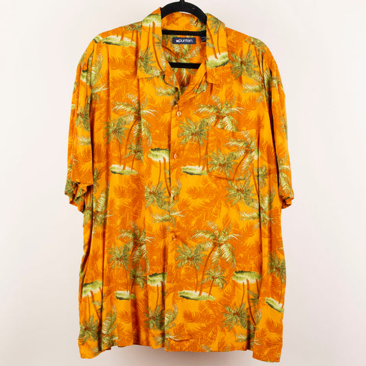Camisa hawaiana naranja (XL) Puritan