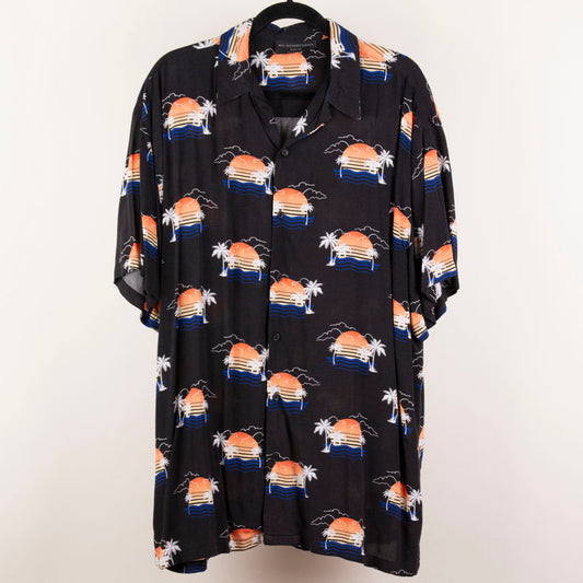 Camisa hawaiana negro (XL) No boundaries
