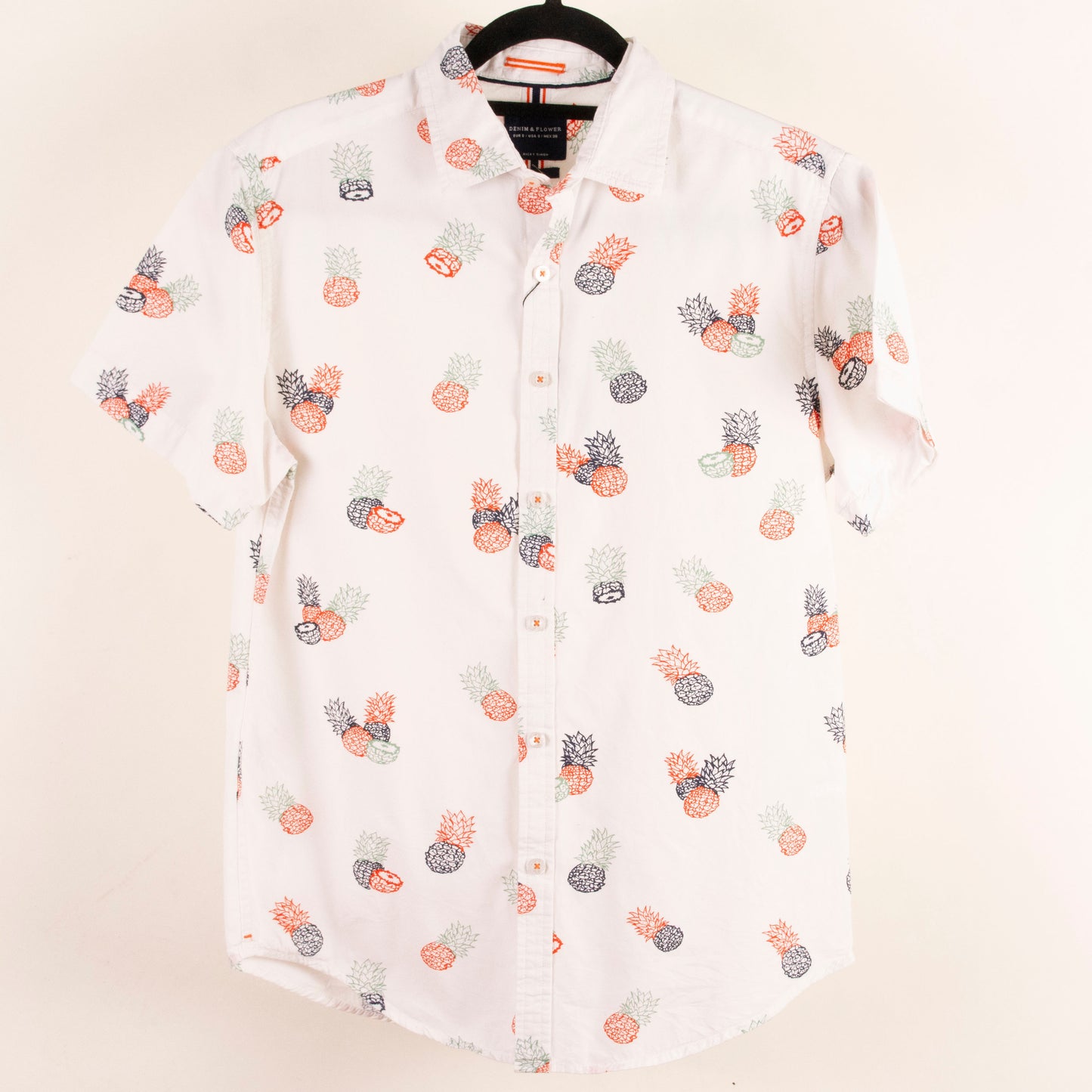 Camisa hawaiana blanco (S) Denim & Flower