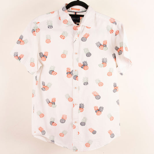 Camisa hawaiana blanco (S) Denim & Flower