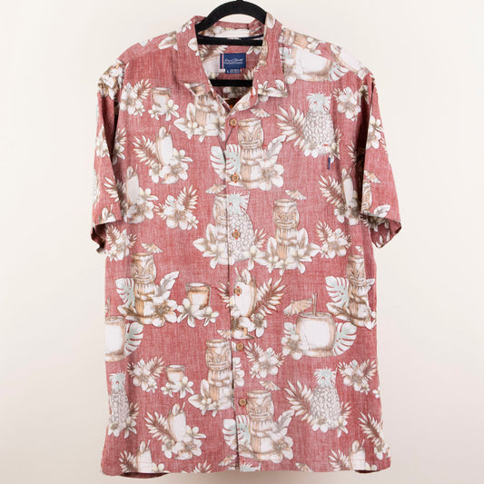 Camisa hawaiana rojo (L) Jack O'Neill