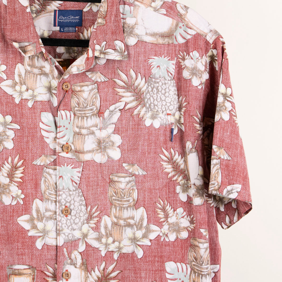 Camisa hawaiana rojo (L) Jack O'Neill