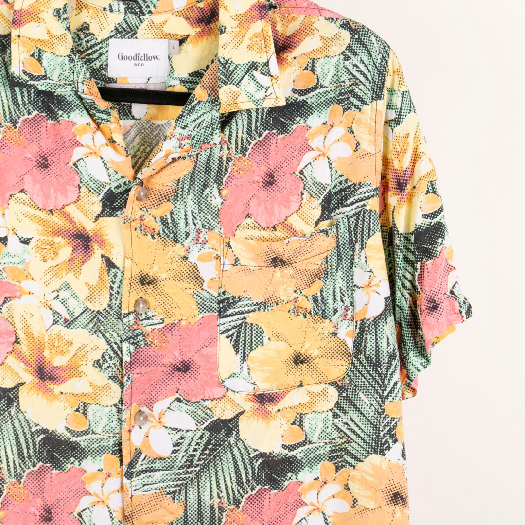 Camisa hawaiana multicolor (L) Goodfellow