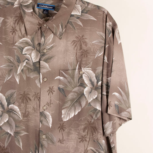 Camisa hawaiana verde (L) Croft & Barrow