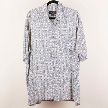 Camisa estampada beige (L) J. Ferrar