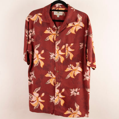 Camisa hawaiana rojo (M) Island Shores