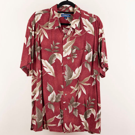 Camisa hawaiana rojo (L) Croft&Barrow