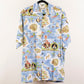 Camisa hawaiana azul (L) Go Barefoot