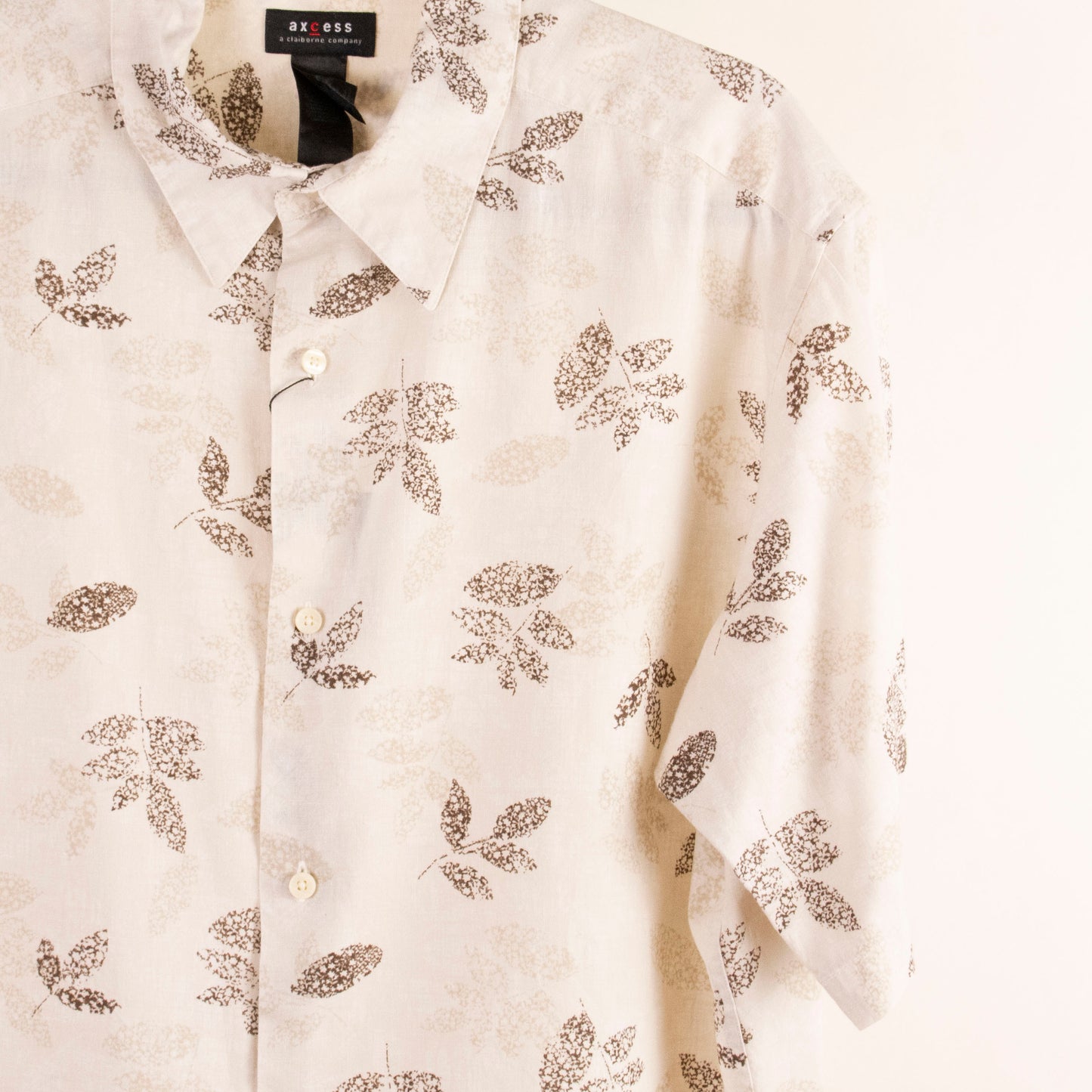 Camisa estampada beige (XL) axcess