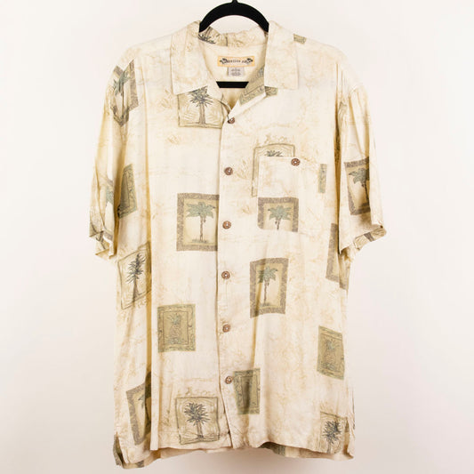 Camisa hawaiana beige (L) Montego Joe