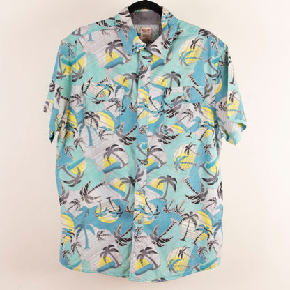 Camisa hawaiana azul (L) Mossimo