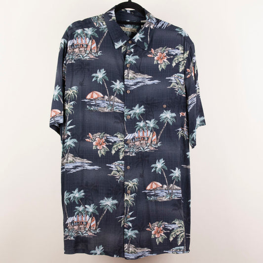 Camisa hawaiana gris (L) Batik Bay