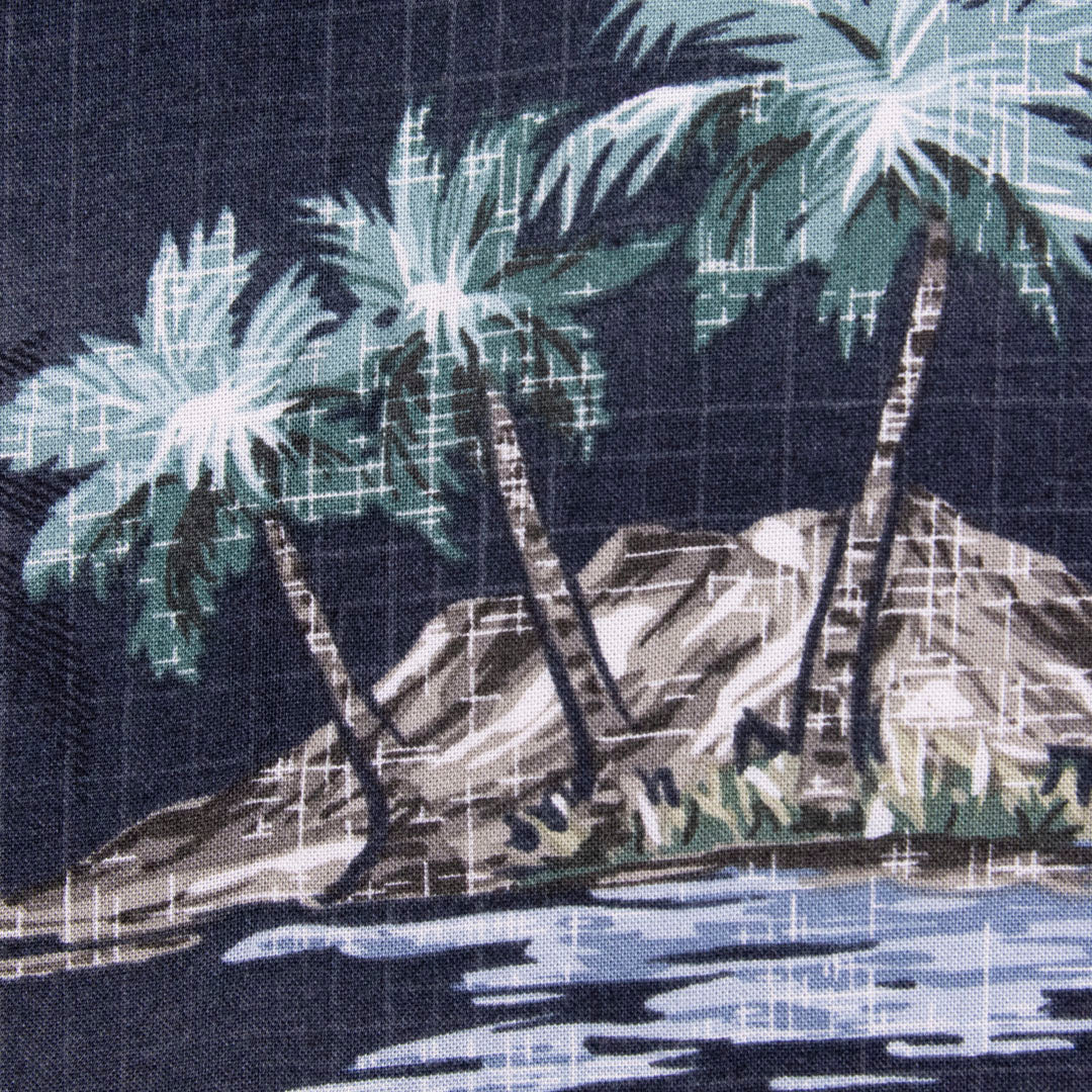 Camisa hawaiana gris (L) Batik Bay