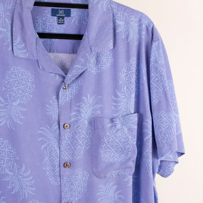 Camisa estampada azul (XL) George